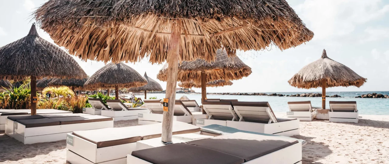 Luxury Beach Beds at Cabana Beach, Mambo Beach Curacao